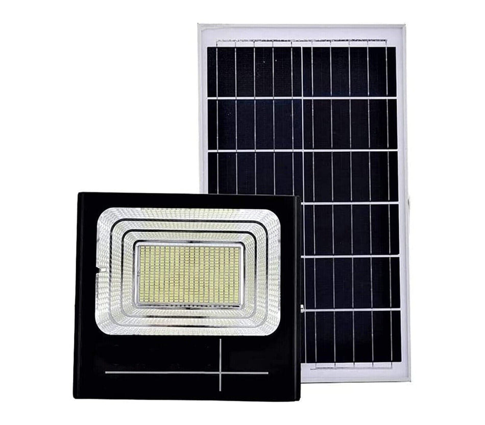 Faro Led 200w Con Pannello Solare Luce Fredda Casa Giardino Esterno+TELECOMANDO
