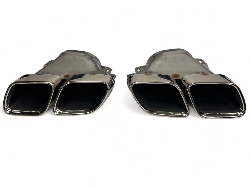 1X Set Terminali di Scarico 6302 Universali per Auto