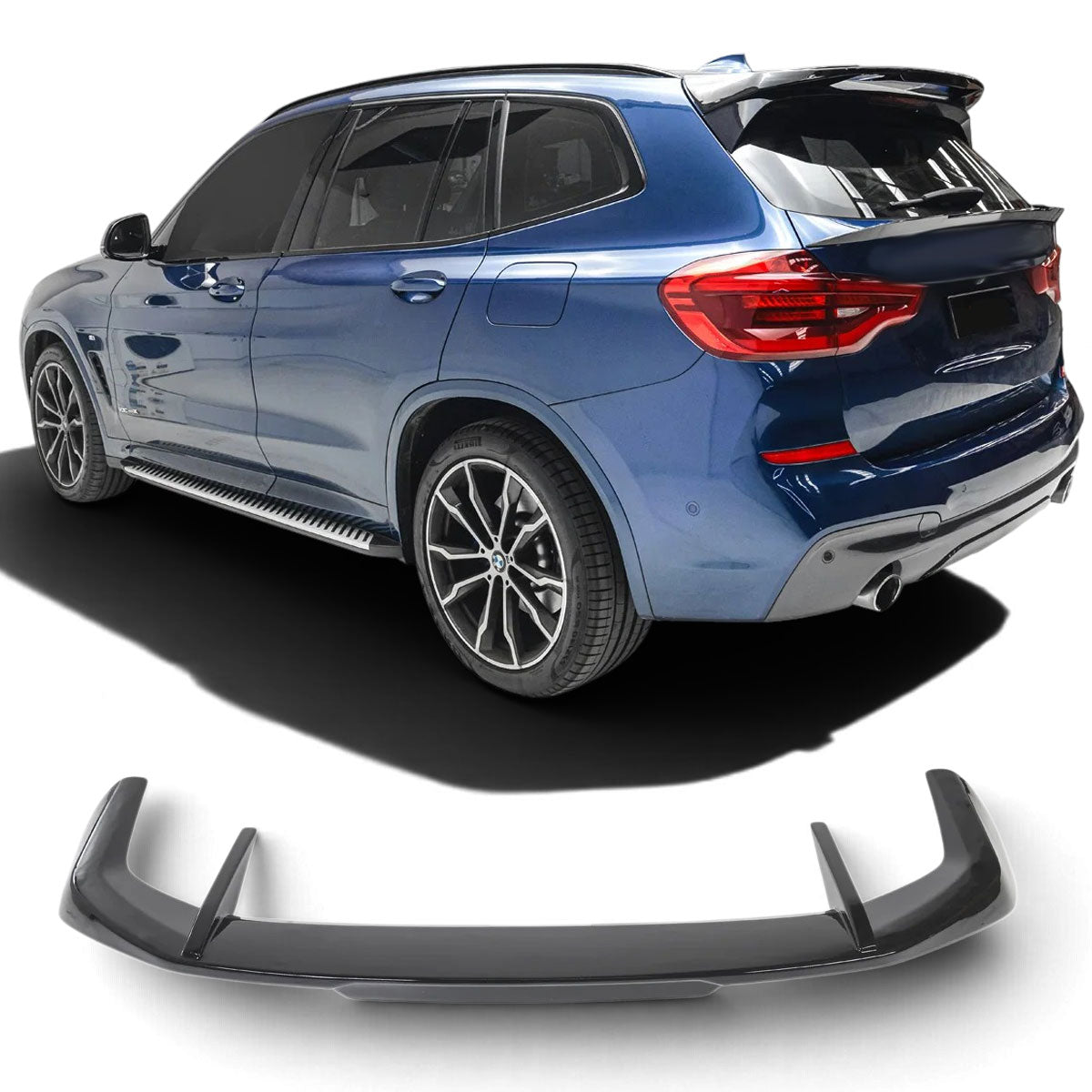 Spoiler Tetto Alettone Posteriore Nero per BMW X3 G01 (2018–2024)