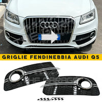 Griglie FENDINEBBIA SQ5 Look per AUDI Q5 SUV 8R Restyle 2012-2016 Nero-Cromate