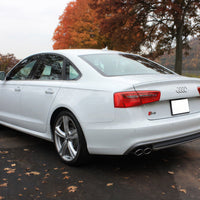 DIFFUSORE ✨S-LINE Upgrade✨ per AUDI A6 C7 2012-2015 POSTERIORE SOTTO PARAURTI ABS