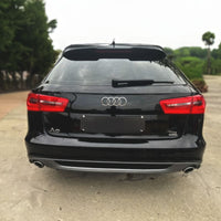 DIFFUSORE ✨S-LINE Upgrade✨ per AUDI A6 C7 2012-2015 POSTERIORE SOTTO PARAURTI ABS