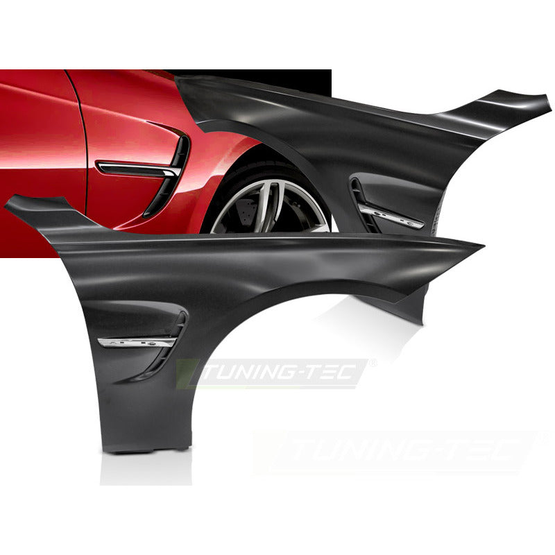 Fendinebbia Sportivi con Ventilazione Laterale Cromati per BMW F30 F31 11-18