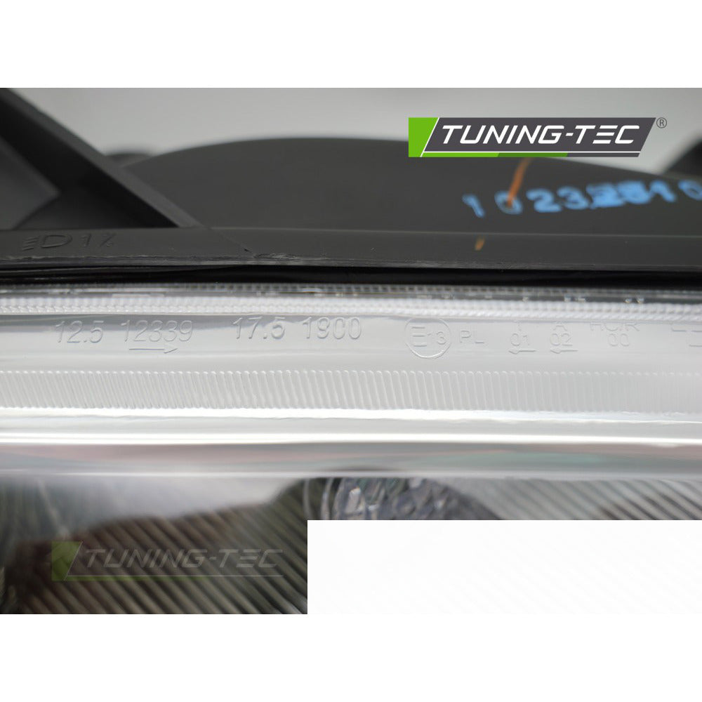 Faro Cromato Sinistro Laterale Tyc per Citroën Berlingo Peugeot Partner 02-10