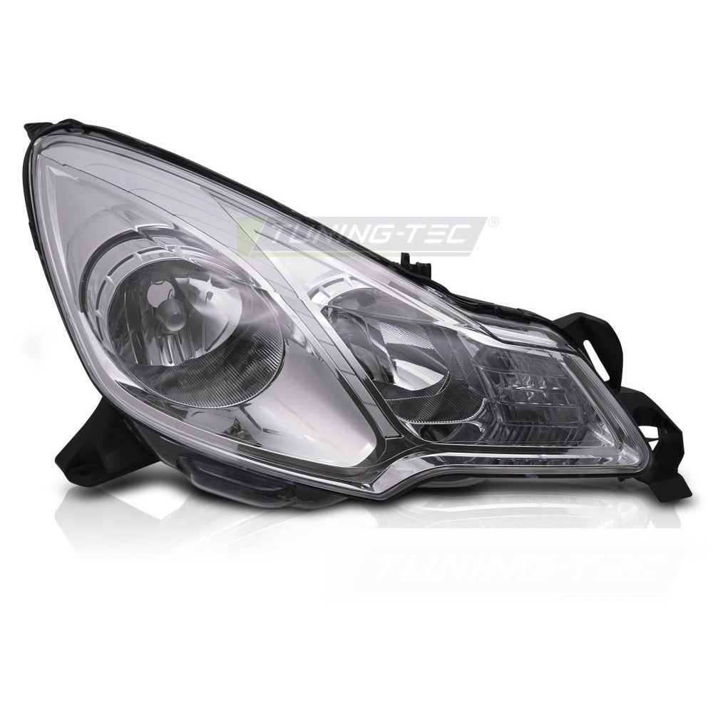 Faro Cromato Destro Laterale Tyc per Citroën C3 (2009-2012) Lato Destro