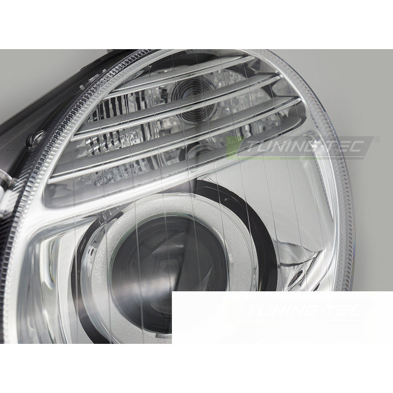 Fari Cromato Sinistro Laterale Tyc per Mercedes W211 (anni 2006-2009)