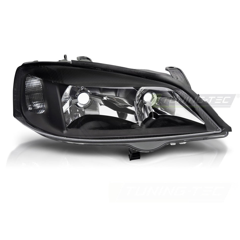 Fari Nero Destro Laterale Tyc per Opel Astra G (1997-2004) - Fanali Neri Destra