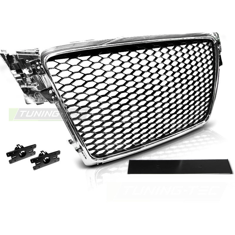 Griglia Sport Cromato per Audi A4 B8 (2008-2011) - Griglia D'aerazione Sportiva