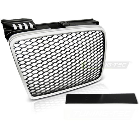 Griglia Sport Argento per Audi A4 (B7) 04-08 - Griglia D'aerazione Sportiva