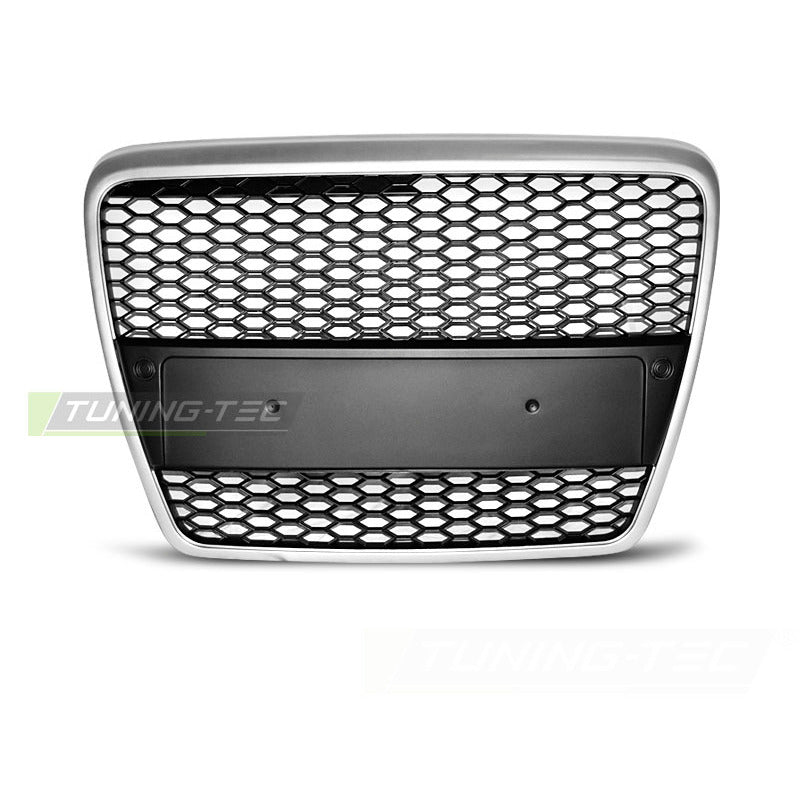 Griglia Sport Argento per Audi A6 (C6) 04-08 - Griglia D'aerazione Sportiva