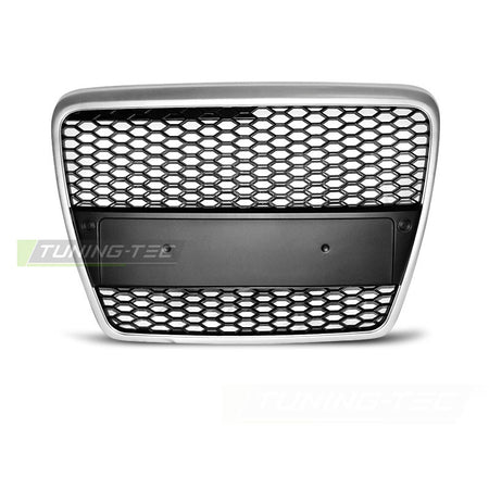 Griglia Sport Argento per Audi A6 (C6) 04-08 - Griglia D'aerazione Sportiva