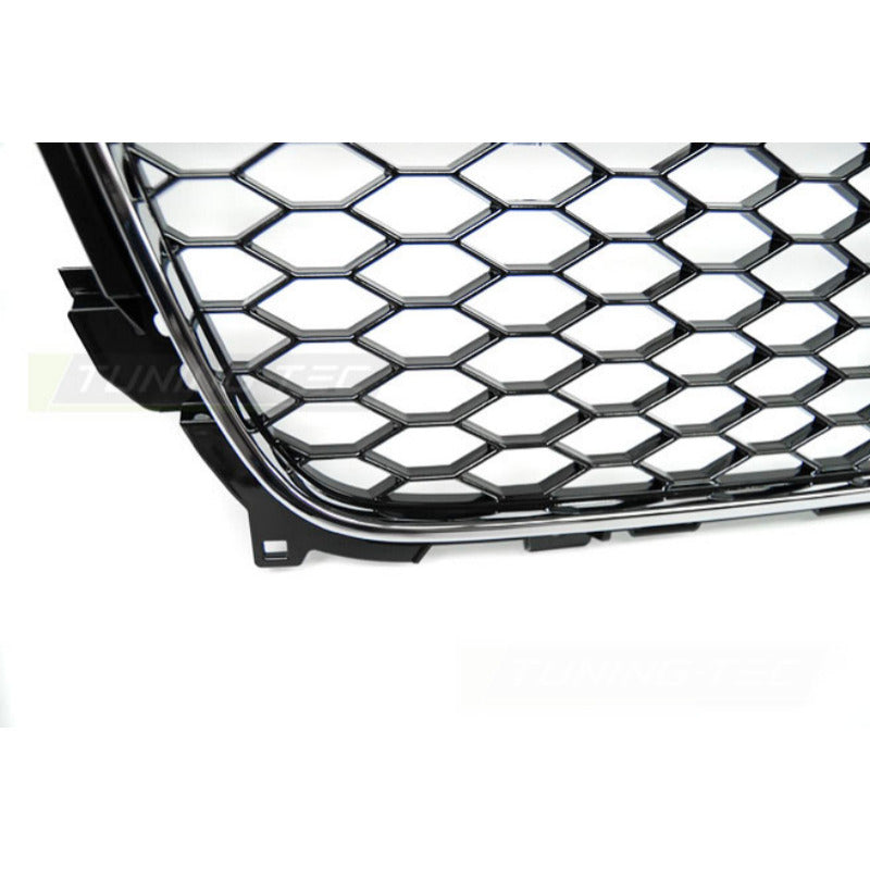 Griglia Sport Cromato Nero per Audi A4 (B8) 11.11-15, Griglia Anteriore Sportiva