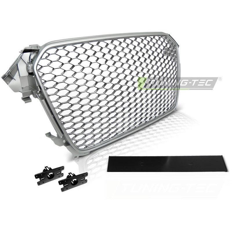 Griglia Sport Argento per Audi A4 (B8) 2011-2015 - Griglia D'aerazione Sportiva