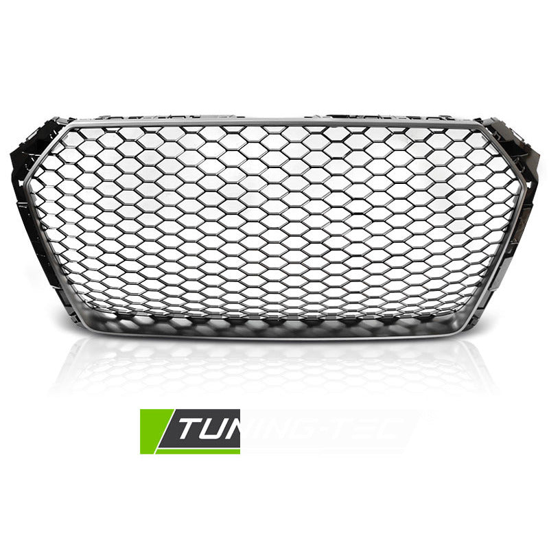 Griglia Sport Opaco Grigio Argento per Audi A4 B9 (2015-2019) - Griglia