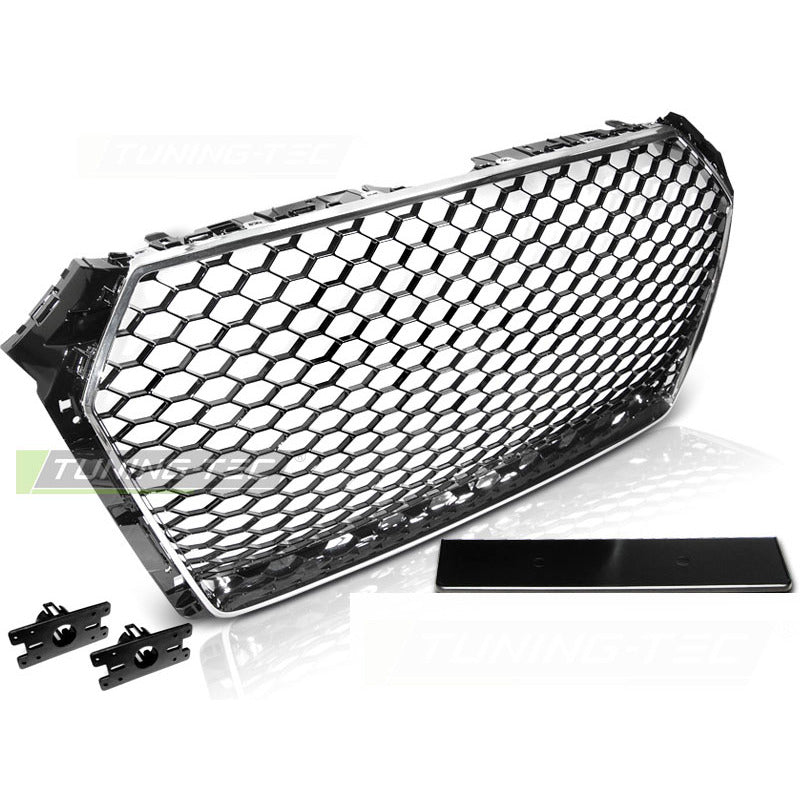 Griglia Sportiva Cromo Nero Fit Audi A4 B9 (2015-2019) - Accessorio Tuning