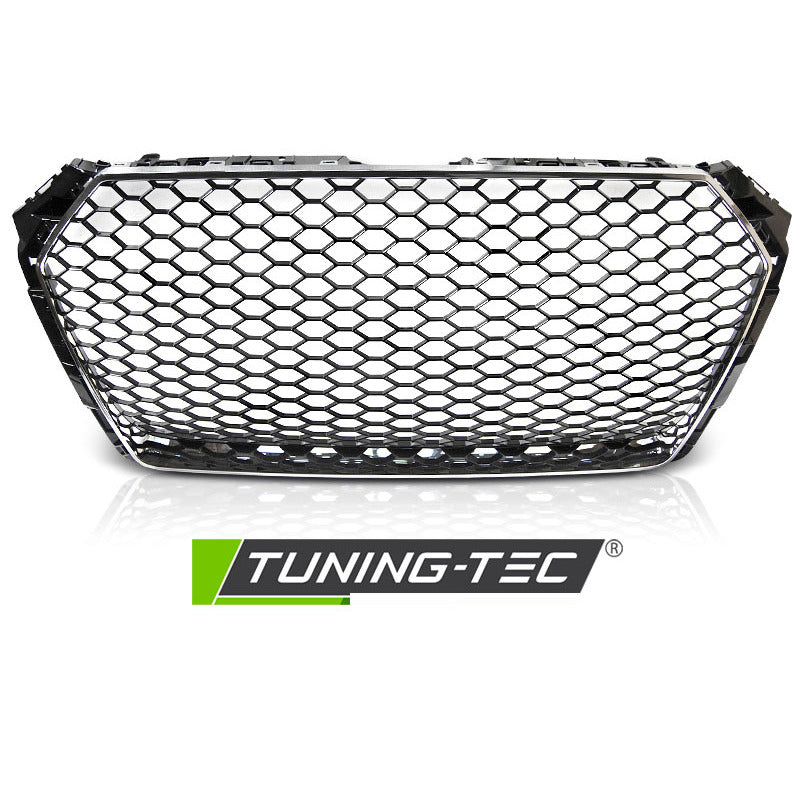 Griglia Sportiva Cromo Nero Fit Audi A4 B9 (2015-2019) - Accessorio Tuning