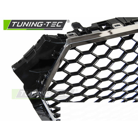 Griglia Sportiva Cromo Nero Fit Audi A4 B9 (2015-2019) - Accessorio Tuning