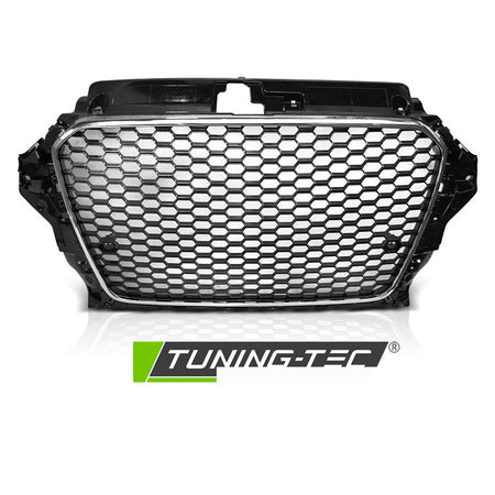 Griglia Sportiva Cromata Nera per Audi A3 (8V) 12-16, Accessorio Tuning Auto