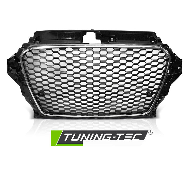 Griglia Sportiva Cromata Nera per Audi A3 (8V) 12-16, Accessorio Tuning Auto