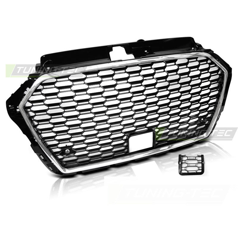 Griglia Sportiva Cromata Nera Fit Audi A3 (8V) 17-20