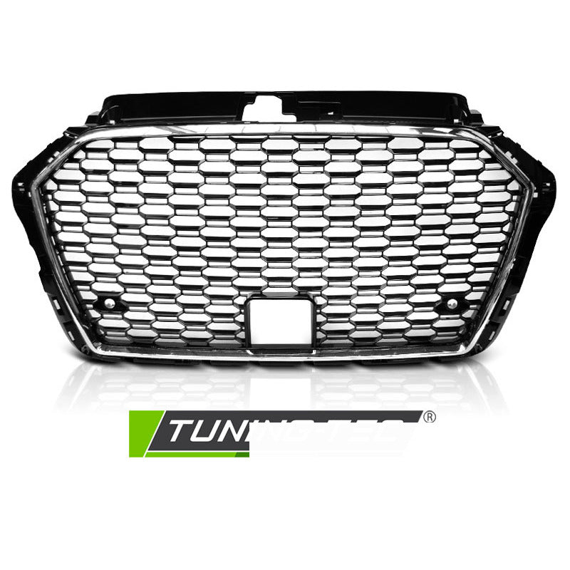 Griglia Sportiva Cromata Nera Fit Audi A3 (8V) 17-20