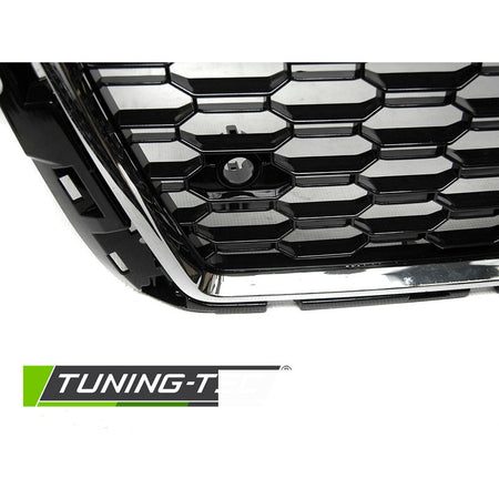Griglia Sportiva Cromata Nera Fit Audi A3 (8V) 17-20
