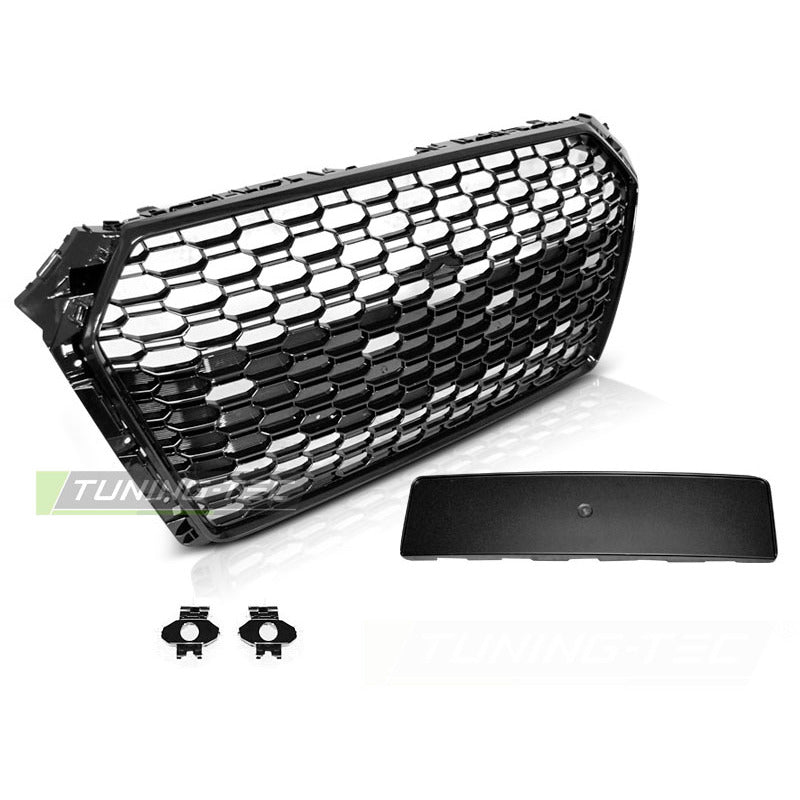 Griglia Sport Nero Lucido Pdc per Audi A4 B9 (2015-2019) con PDC