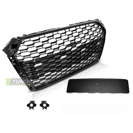 Griglia Sport Nero Lucido Pdc per Audi A4 B9 (2015-2019) con PDC