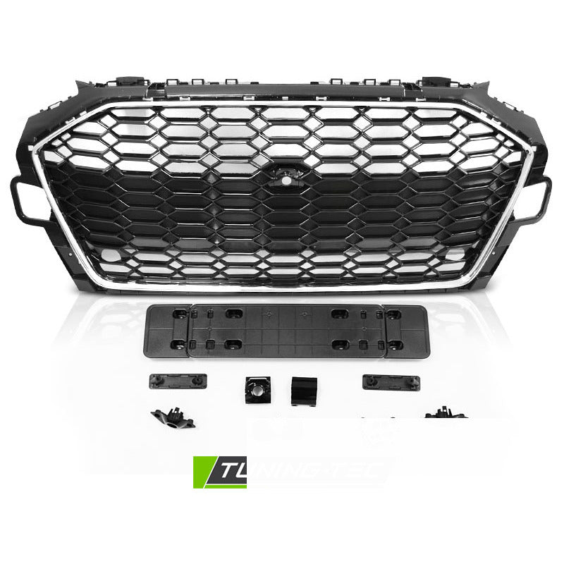 Griglia Sportiva Cromata Nera PDC per Audi A4 B9 (2020-2024)