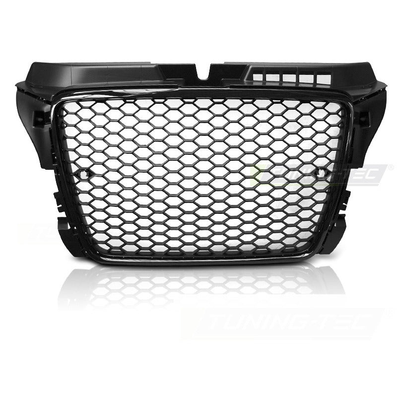Griglia Sport Nero Lucido Pdc per Audi A3 (2008-2012) con PDC