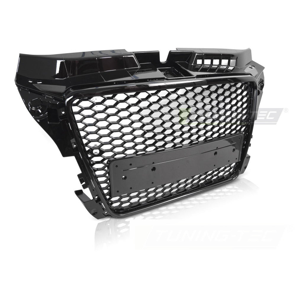 Griglia Sport Nero Lucido Pdc per Audi A3 8P (2008-2012) con PDC