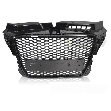 Griglia Sport Nero Lucido Pdc per Audi A3 8P (2008-2012) con PDC