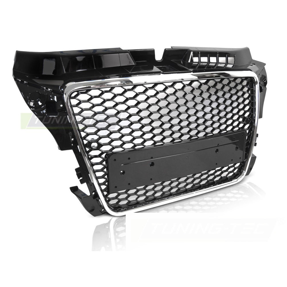 Griglia Sport Nero Cromato Pdc per Audi A3 8P (2008-2012) - Griglia Anteriore