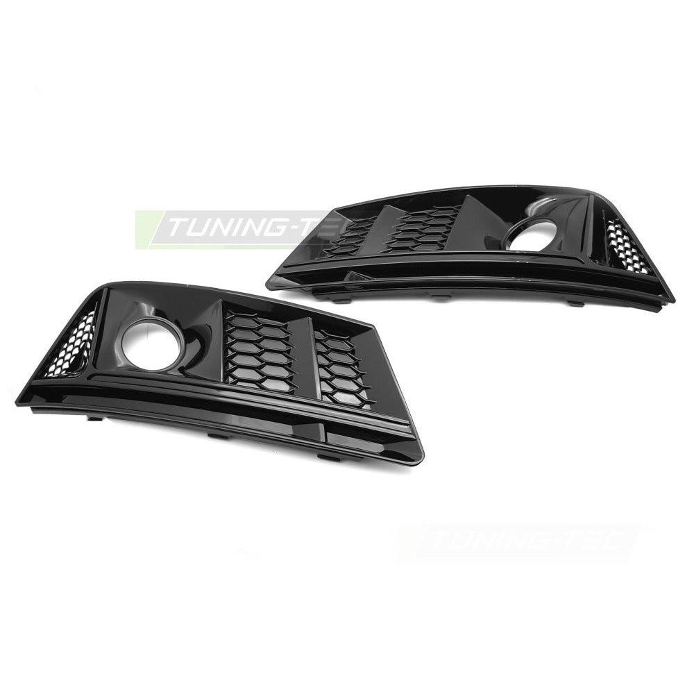 Fendinebbia Copertura Nero Lucido per Audi A4 B9 (2015-2019) Accessorio Tuning