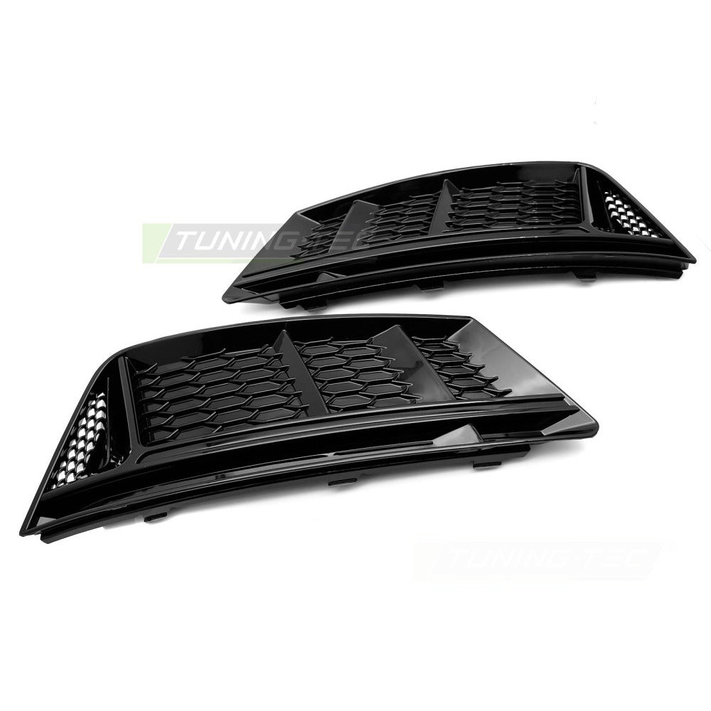 Fendinebbia Copertura Nero Lucido per Audi A4 B9 (anni 2015-2019)