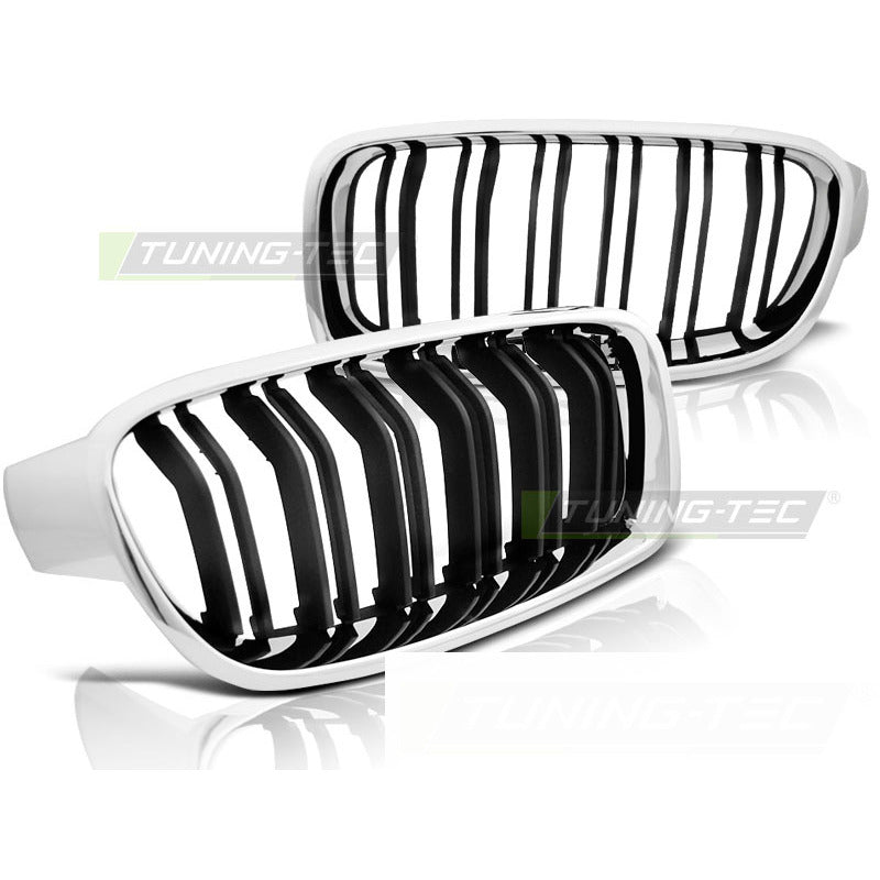 Griglia Cromato Nero Sport Look per BMW Serie 3 F30 (anni 10.11-)