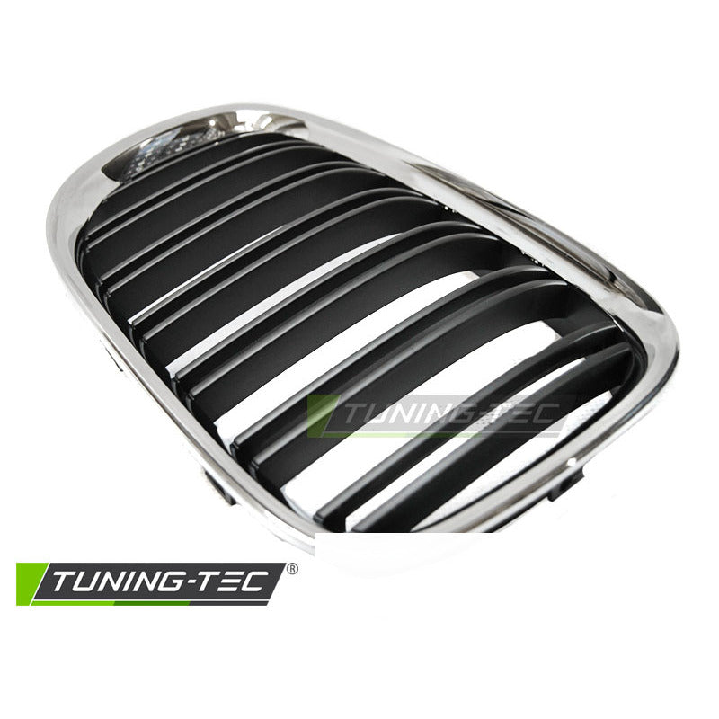 Griglia Cromato Nero Doppio Bar per BMW F01 (2009-2015) - Griglia Sportiva