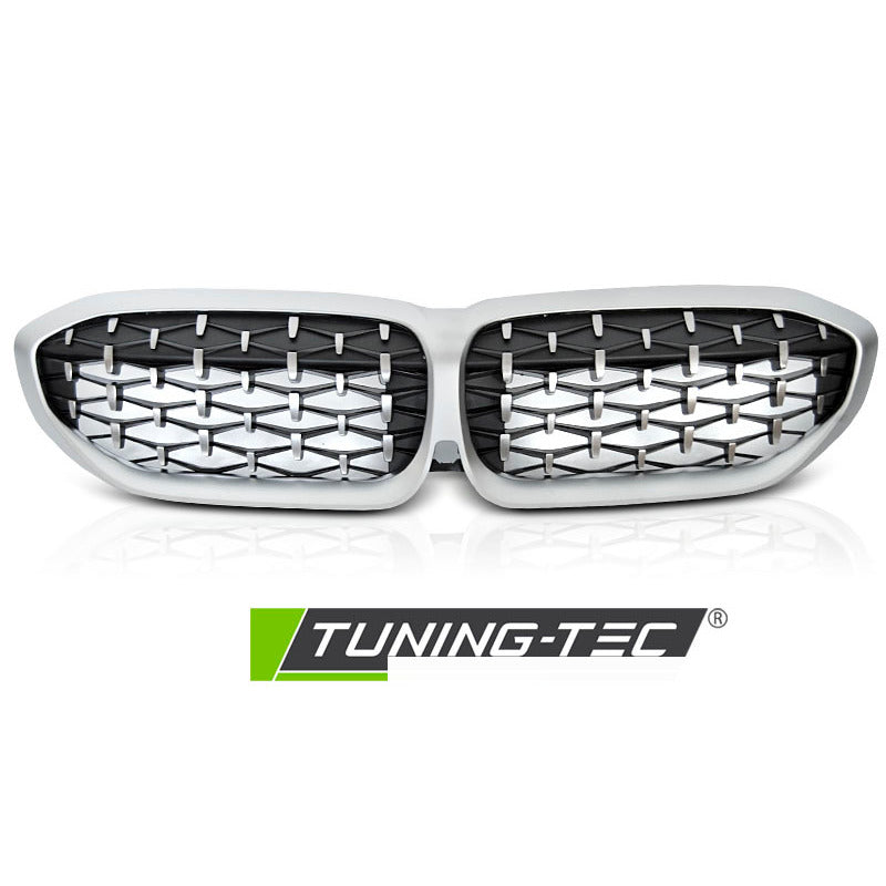 Griglia Diamond Argento per BMW G20/G21 (anni 2019-2022) Griglia Aerazione