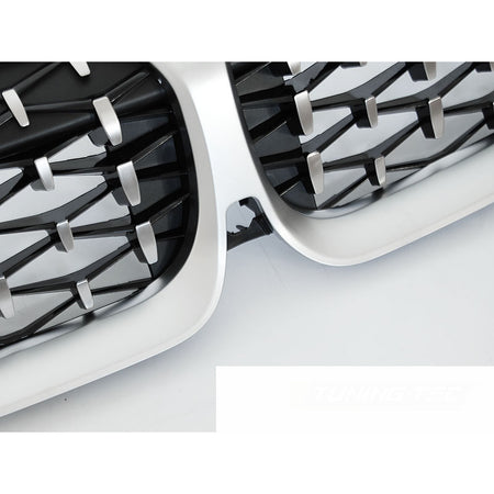 Griglia Diamond Argento per BMW G20/G21 (anni 2019-2022) Griglia Aerazione