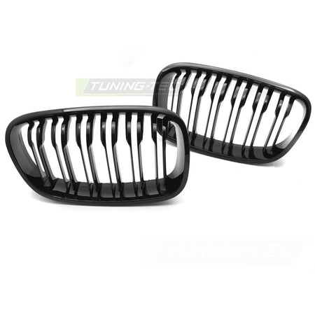 Griglia Sport Nero Lucido Doppio Bar per BMW Serie 1 F20 (11-14)