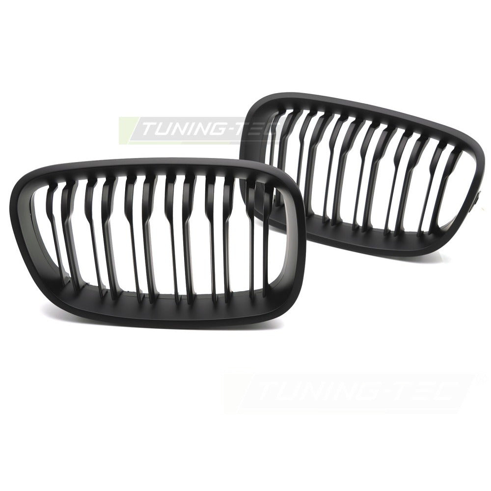 Griglia Sport Nero Opaco Doppio Bar per BMW Serie 1 F20 (11-14)