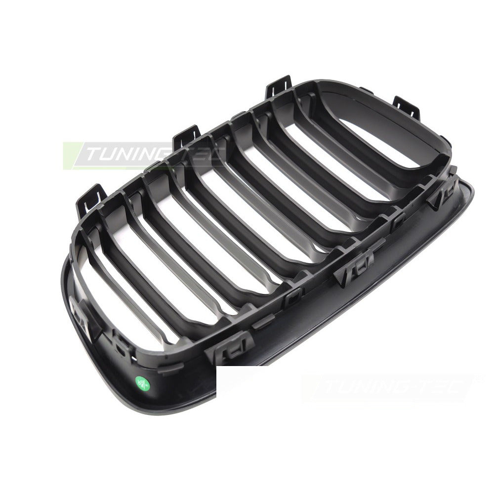 Griglia Sport Nero Opaco Doppio Bar per BMW Serie 1 F20 (11-14)