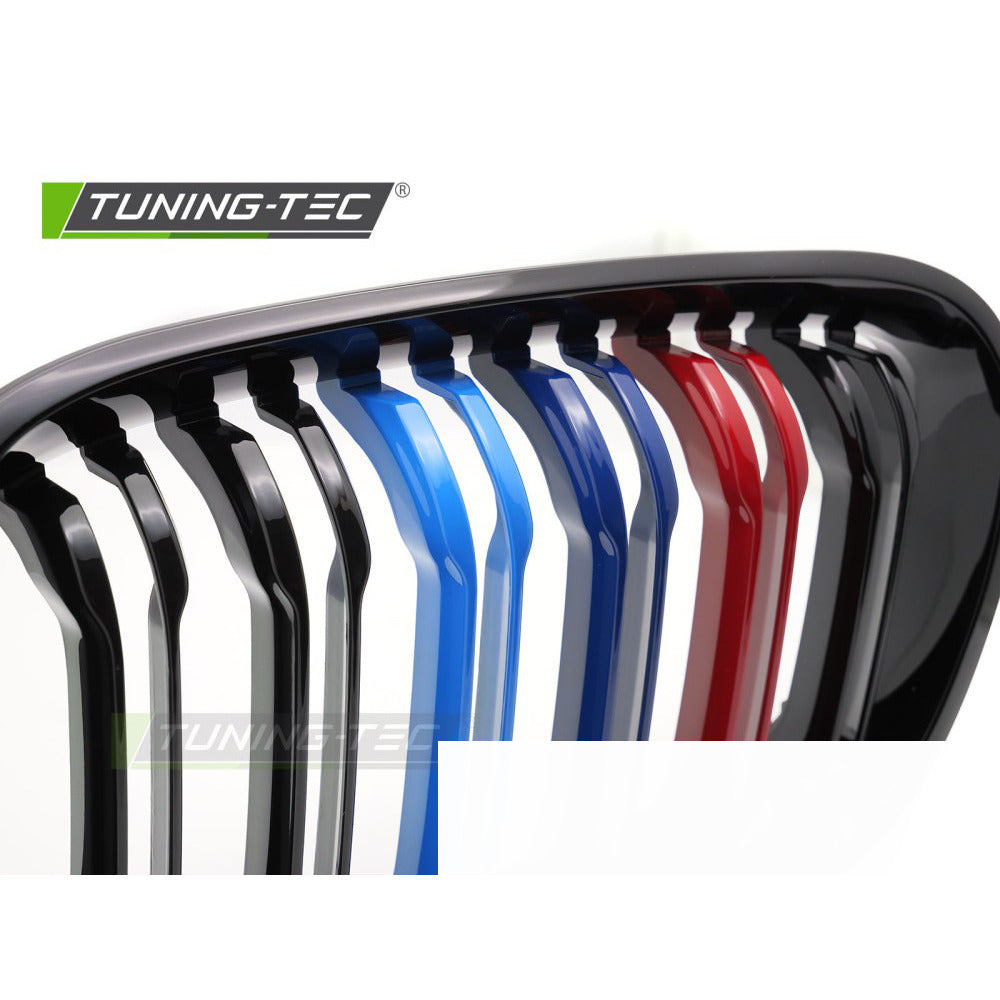 Griglia Sport Nero Tri-Colour Doppio Bar per BMW Serie 1 F20 (11-14)
