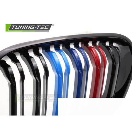 Griglia Sport Nero Tri-Colour Doppio Bar per BMW Serie 1 F20 (11-14)