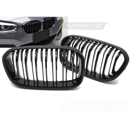 Griglia Sport Nero Lucido Doppio Bar per BMW Serie 1 F20 (2015-2018)