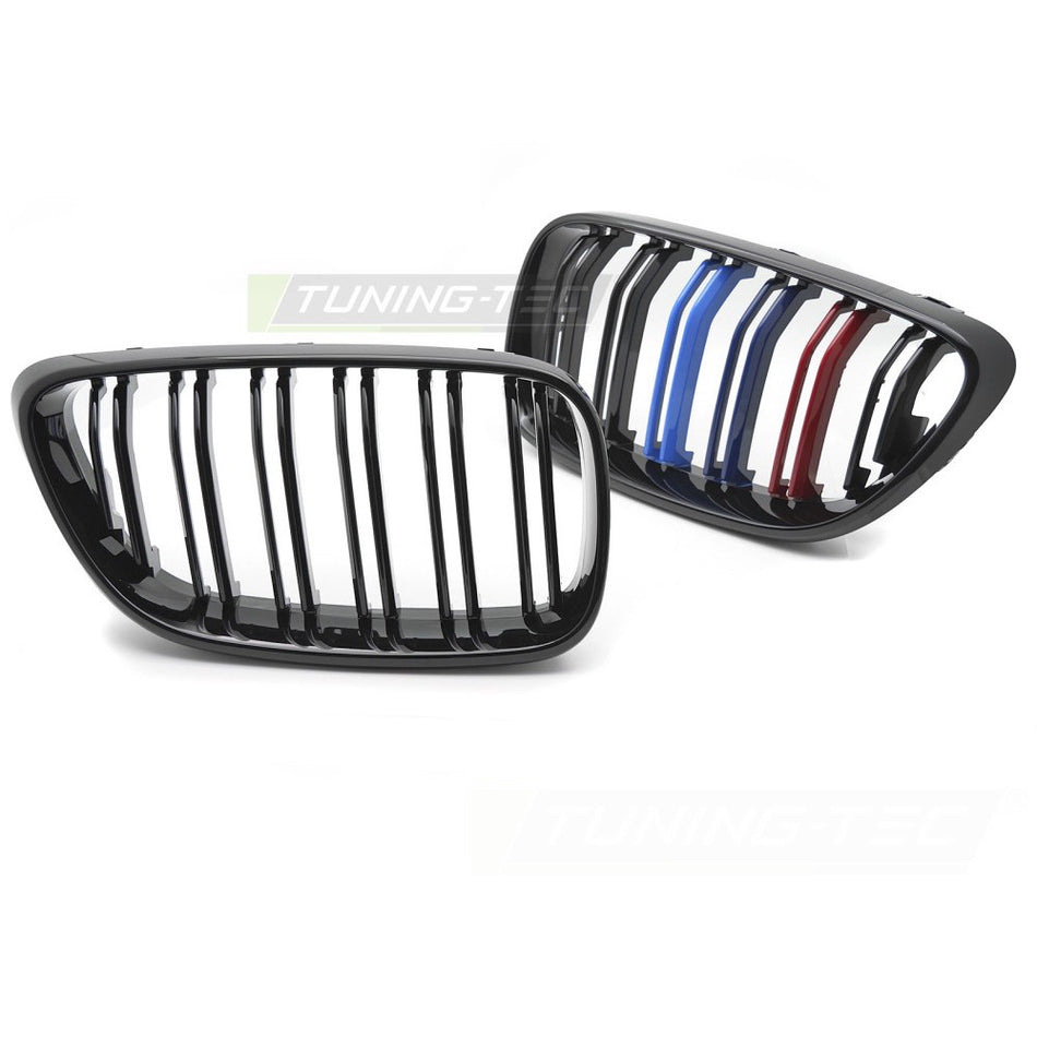 Griglia Sport Nero Tri-Colour Doppio Bar per BMW F22 (anni 2013-2021)