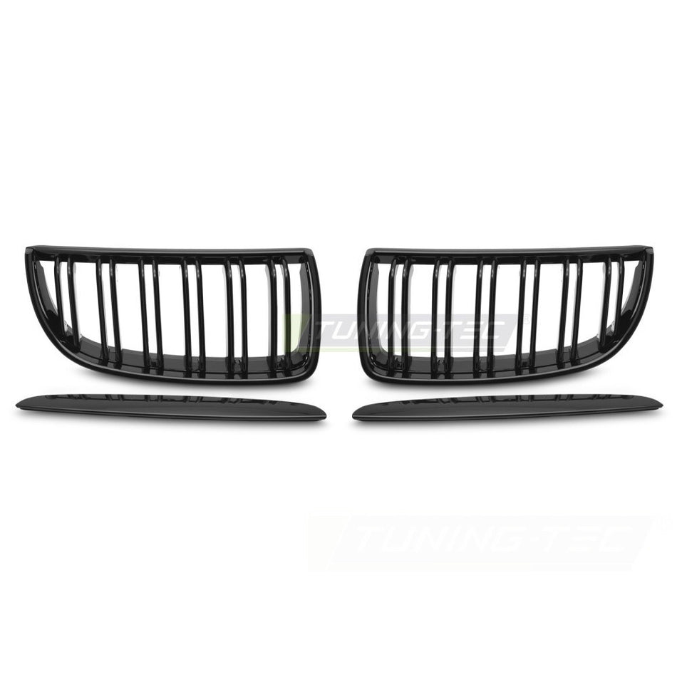Griglia Sport Nero Lucido Doppio Bar per BMW Serie 3 E90 (2005-2008)
