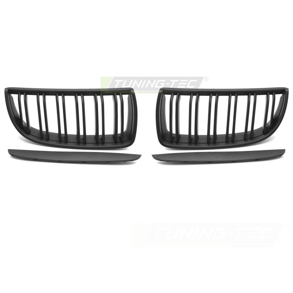 Griglia Sport Nera Opaca Doppia Barra per BMW Serie 3 E90 (05-08)