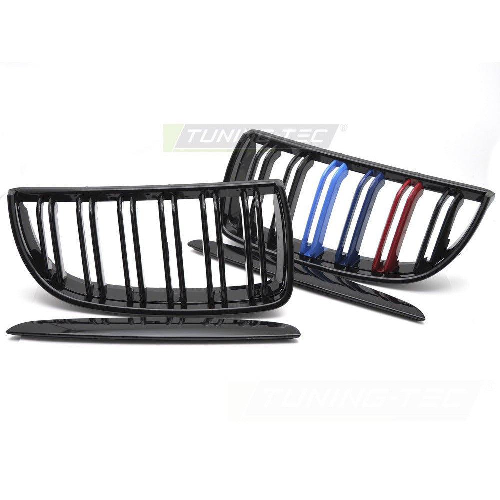 Griglia Sport Nero Lucido Tri-Colour Doppio per BMW Serie 3 E90/E91 05-08