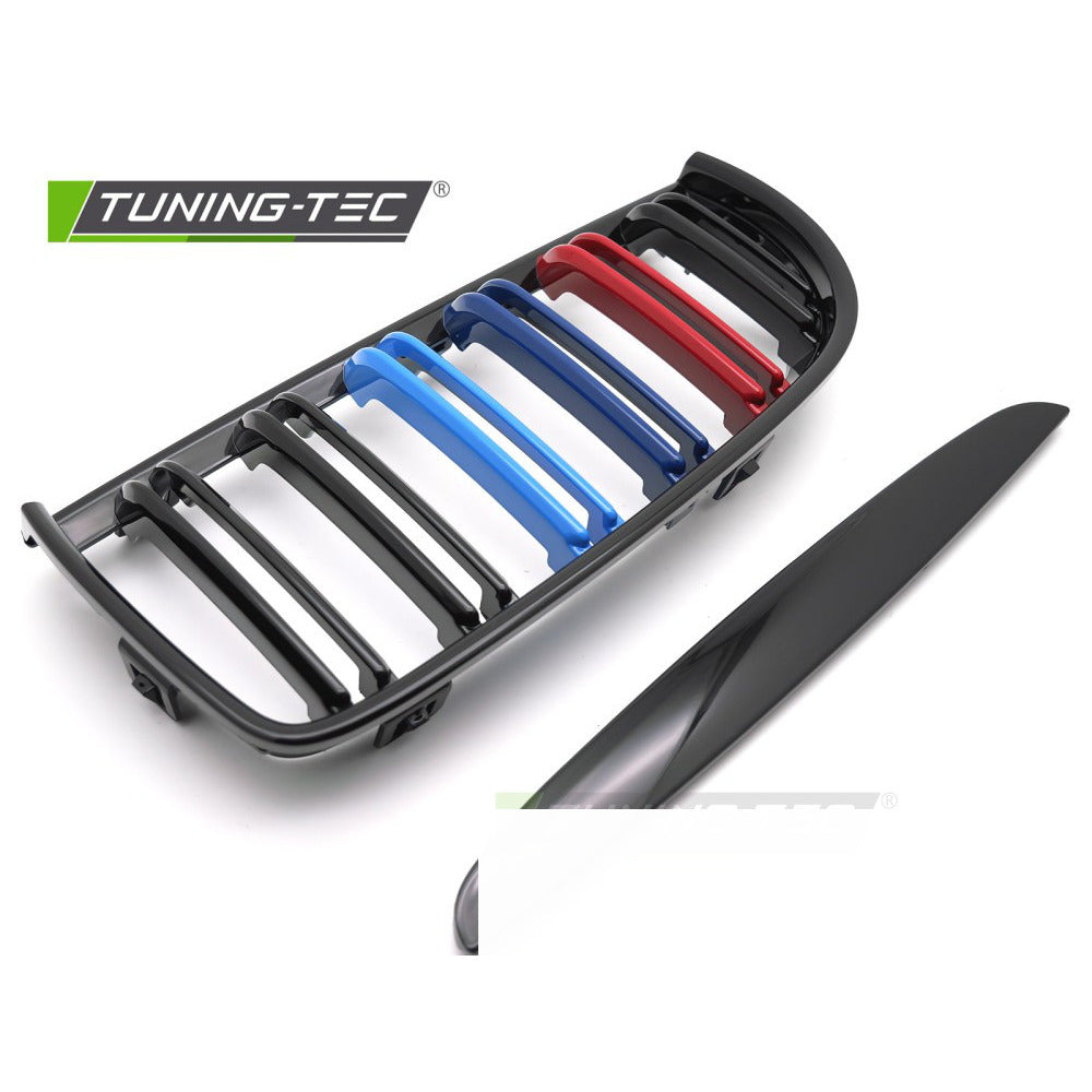 Griglia Sport Nero Lucido Tri-Colour Doppio per BMW Serie 3 E90/E91 05-08